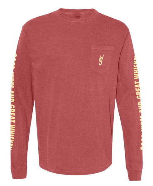 Good Vibes & Great Whiskey Long Sleeve T-Shirt